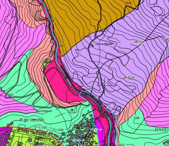 d sntes della percolostà geomorfologca e dell donetà