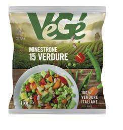 MINESTRONE 15 VERDURE VEGÈ 1 kg surgelato 1,85 Siamo cambiati.