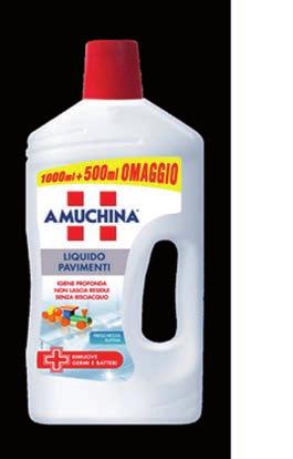 DETERGENTE PAVIMENTI AMUCHINA vari tipi 1 lt +