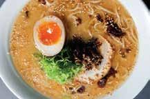 醤油ラーメン SHOYU RAMEN: Ramen in brodo di carne con salsa di soia 14 Noodles in soy sauce based broth of meet 味噌ラーメン MISO RAMEN: Ramen in brodo di carne con pesto di soia miso 14 Noodles in