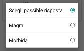 20. Se al punto 7 si sceglie Livelli si apre un sottomenu per le scelte relative. Si deve rispondere ad alcune semplici domande che caratterizzano la scelta. Proseguire sempre con il tasto Succ.