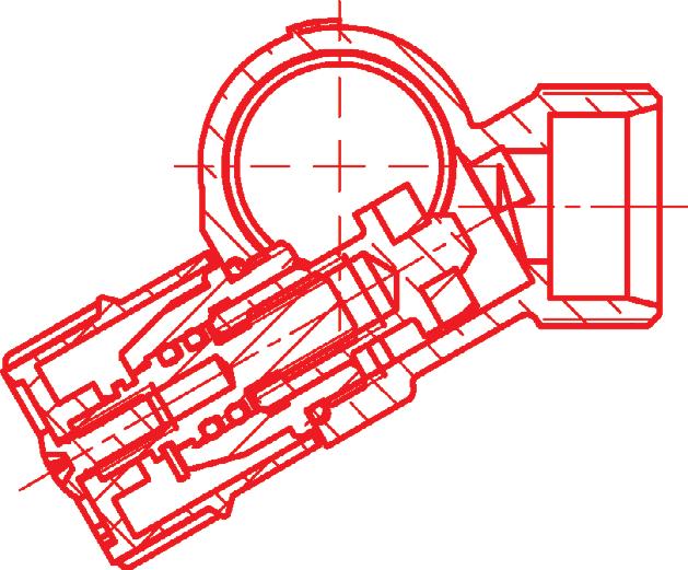 manuale incorporata rendendo ogni circuito autonomo. Gli interassi tra le uscite sono di 40 mm per permettere una facile installazione.