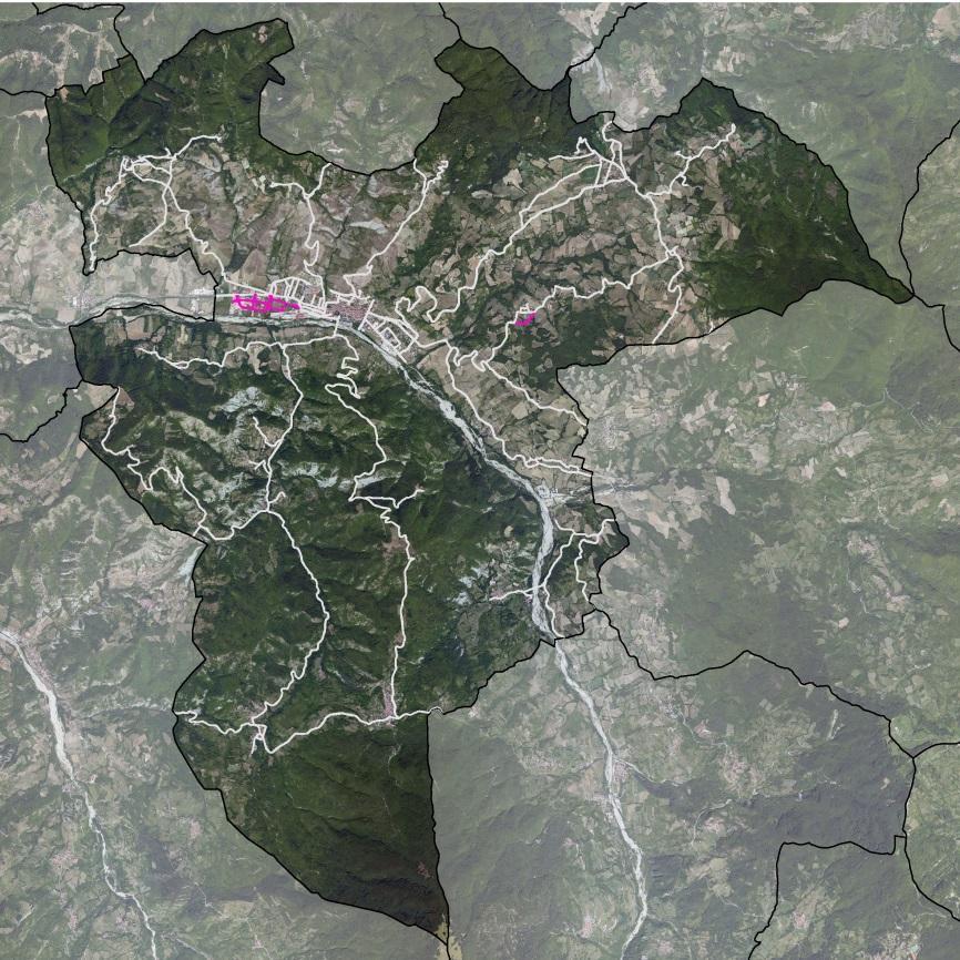 Comune di Varzi (PV) Dalla tabella sopra riportata, è possibile osservare che le trasformazioni dirette interessano prevalentemente suoli liberi, nello specifico suoli agricoli per il 79% e territori