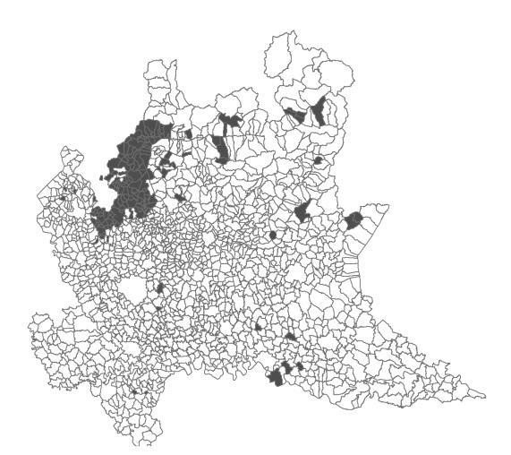 Figura 21 Modello metodologico per l individuazione del residuo della pianificazione previgente L intersezione del primo strato informativo (Modalità attuative) con le 2 banche dati (AT e