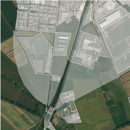 Figura 30 Comune di Abbiategrasso: Esempi di sovrapposizione TUC e