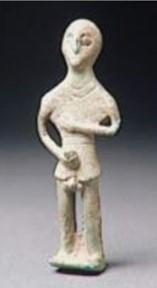 gruppo di Syros, tipo Spedos (2700-2300 a.c. circa) marmo; 40 x 9,5 cm; inv.