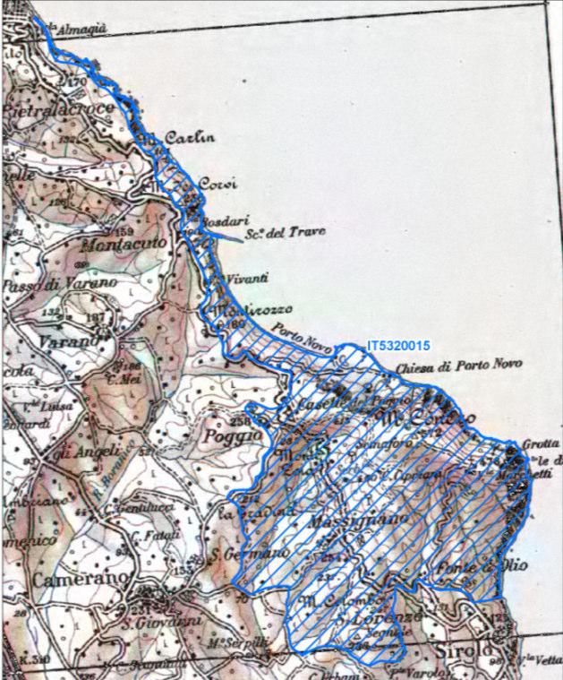 e del Mare) Figura 2-13: cartografia del ZPS IT5320015 - Monte Conero  e