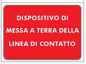 Dispositivo di messa a terra della linea di contatto In corrispondenza dei dispositivi per la messa a terra di sicurezza della linea di contatto