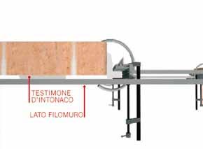 2 Fasten Fissare the il aluminium Nucleo-Telaio Frame in to alluminio the wall alla with parete polyurethane con foam schiuma or quick-setting poliuretanica cement o cemento into some rapido