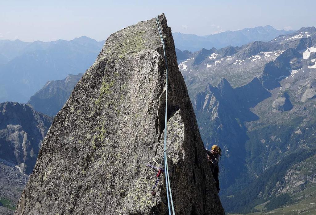 Nono tiro Punta Sertori (3195 m) è una slanciata cuspide rocciosa del Gruppo Masino - Bregaglia tra il Pizzo Badile e il Cengalo.