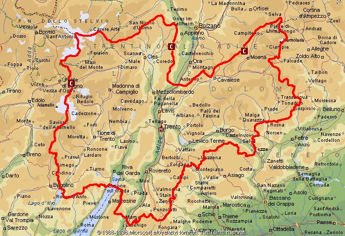 Provincia Autonoma di Trento Superficie Kmq 6.