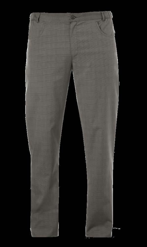 sui fianchi - Passanti cintura - 1 rear pocket - omfort cut - 1 button - Zip fly - Elasticated side waist - Belt loops Art.