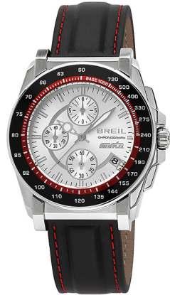 BREIL MANTA TW 0790 Cassa in acciaio mm 40 190,00 Quadrante silver logato con dettagli silver Indici luminescenti Data ore 4 Ghiera esterna tachimetrica nero e rosso