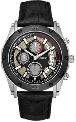 VORTEX W16570G1 199,00 Orologio uomo collezione EUROSPORT cinturino pelle nero stampa coccodrillo chiusura ad ardiglione cassa in acciaio quadrante nero logato con