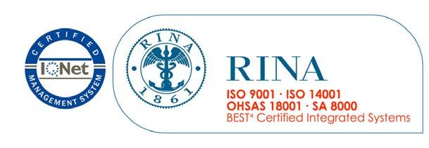 L azienda ha un sistema integrato certificato secondo le seguenti normative: ISO 91 Gestione Qualità ottenuta nel 1997 ISO 141