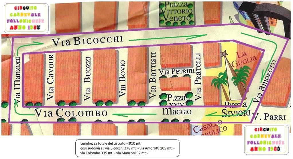 Il circuito del carnevale follonichese anno