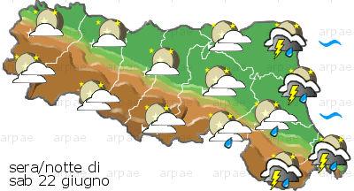 bollettino meteo regionale regional weather forecast Stato del tempo: Nel pomeriggio ripresa della precipitazioni sul settore occidentale con possibilità di temporali più organizzati sul settore