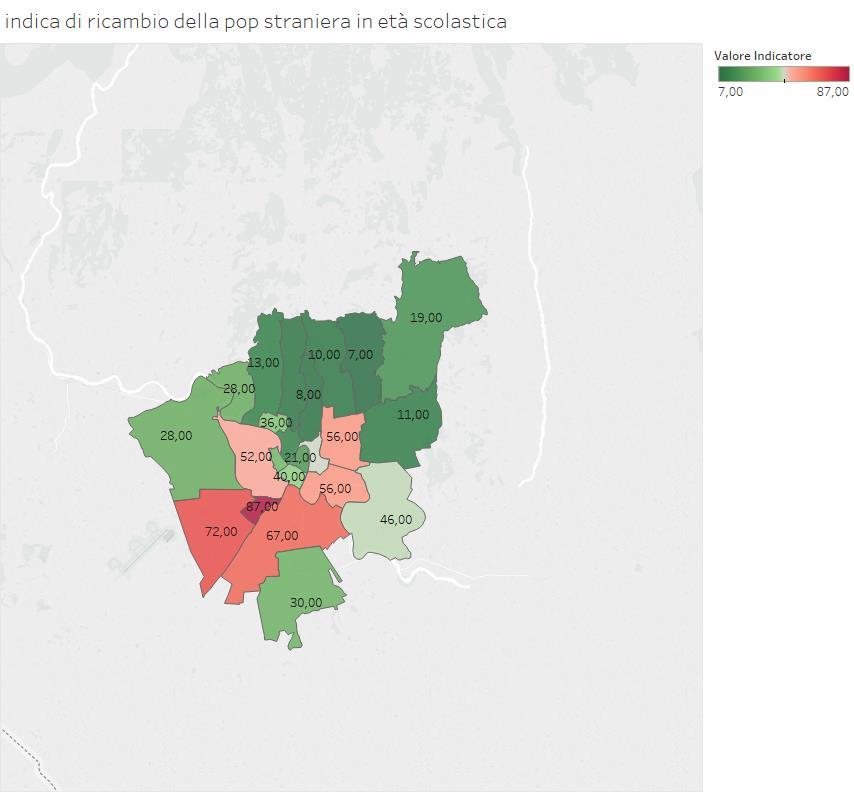 Studio: L indice di ricambio della popolazione residente in età scolastica nel Comune di Verona base dati informativa a supporto della policy locale in