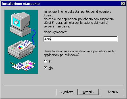 1-17 Configurazione della stampa PostScript con Windows NT 4.0 11.