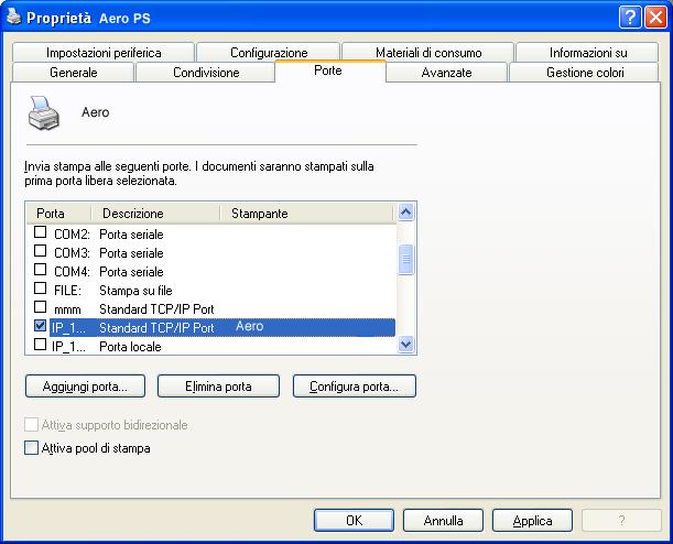 1-37 Configurazione della stampa PostScript con Windows 2000/XP/Server 2003 Prima di continuare, richiedere all amministratore del sistema l indirizzo IP assegnato a Fiery EXP5000, nonché la maschera