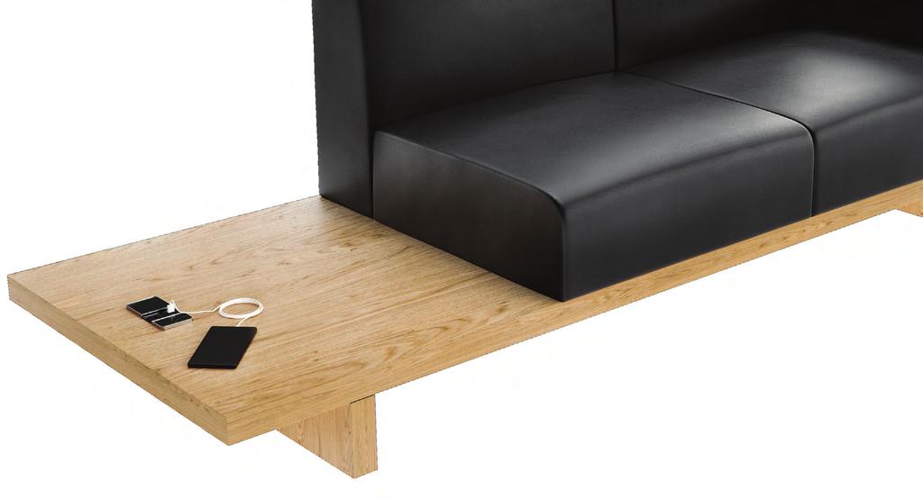 A modular sofa system inspired by traditional loading pallet, giving rise to the distinctive base detail.