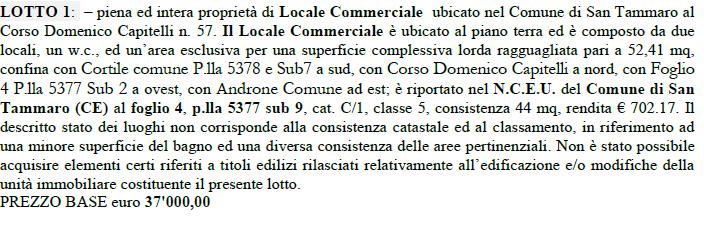 ERE TERZA SEZIONE CIVILE PROCEDIMENTO n. 536 2013 R.G.E. Il giudice dell esecuzione, letti gli atti della procedura esecutiva sopra indicata; letta la documentazione allegata all istanza di vendita;