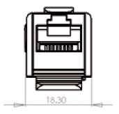 ovvero il miglior contatto possibile con il Plug RJ45 delle bretelle di connessione per la miglior centratura prestazionale come da normativa IEC60603-7.