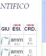 IL GIUDIZIO DI AMMISSONE PER GLI ALUNNI DELL ULTIMO ANNO VA COMPILATO NELL APPOSITA SCHEDA CARTACEA. Nella colonna CRD (Crediti) vanno inseriti i crediti per gli alunni del triennio.