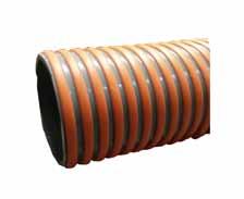 TUBI TECNOPLASTICI - 82 CORRUFLEX Tubo in PVC flessibile colore grigio con spirale in PVC rigido antiurto colore arancione particolarmente sporgente per favorire la protezione del tubo e lo