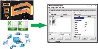 INTEGRAZIONE CON GESTIONALI SOFTWARE DI PROGETTAZIONE E SUPERVISORI DI LINEE L import permette l