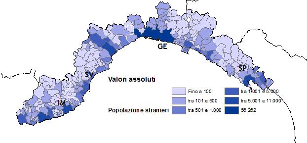 Dati demografici e flussi migratori 1 La Liguria si attesta al 3 posto (dopo la Lombardia ed il Piemonte) all interno della macro-area Nord Ovest per stima della popolazione straniera residente.