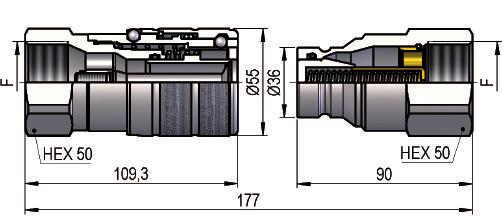 2525.013 435 30 DN30 - BG 5 - ISO 25 BSP 1"¼ DIN 3852-2-X.3031.002 1139 7.3031.003 648 20 NPT 1"¼ ANSI B1.