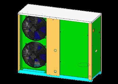 WBA-E 1040 M Outdoor installation Refrigerant R410A Air condenser Scroll compressors Electronic