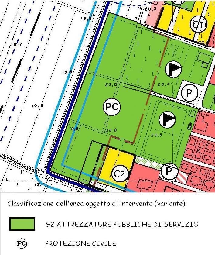 1 "Attrezzature per lo svago e lo sport", con la simbologia del "verde pubblico", - parte: E.