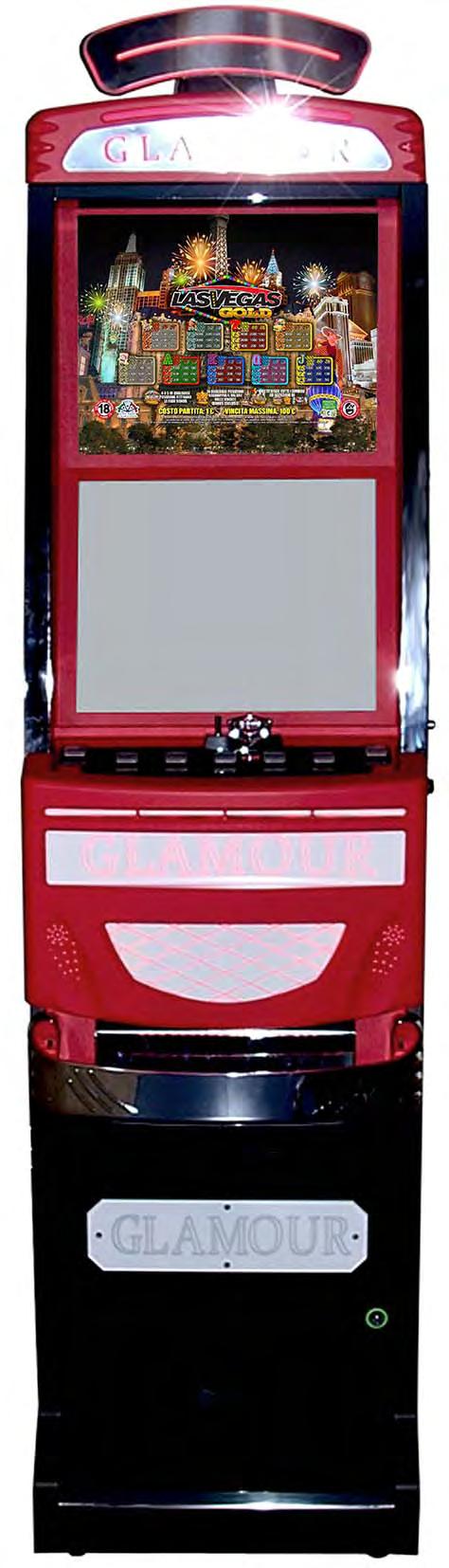 Glamour (Cristaltec) Note di Elementi non Sensibili CUPOLINO LUMINOSO (Opzionale) Il Cabinet GLAMOUR può avere luci e LOGHI personalizzati con sportello anteriore, testatina, plancia pulsanti,