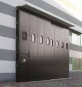 Sectional doors can be produced in different sizes, types and finishing.