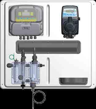 LINEA A-CHLORO FR-N/ AE START DESCRIZIONE/ DESCRIPTION made in italy Pannello di controllo e regolazione ON/OFF o proporzionale del cloro residuo libero range 0-10,00 ppm: Composto da: N 1 Strumento