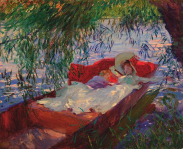 John Singer Sargent, Due donne addormentate in barca, 1887 circa (foto Catarina Gomes Ferreira/Calouste Gulbenkian Foundation/Thyssen Museum).