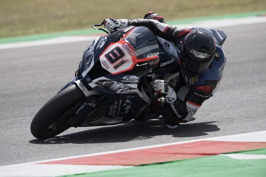 Jordi Torres va a punti nella gara di Misano in una giornata condizionata dal maltempo Jordi Torres ha portato il Team Pedercini Racing by Global Service Solutions Kawasaki all 11 posto in griglia di