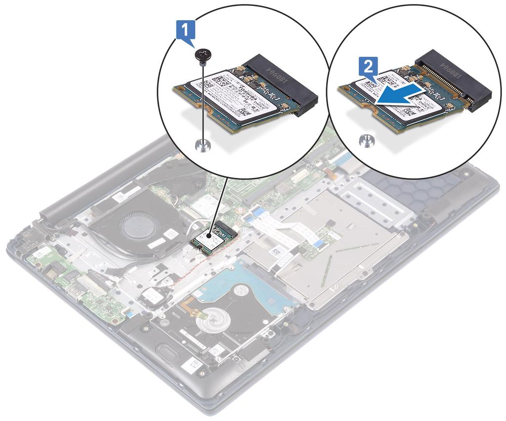 Installazione dell'unità a stato solido (SSD) 1 Per installare il modulo SSD M.