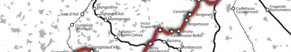 Rimane in uso solo la tratta iniziale tra Alessandria e Cantalupo utilizzata dai treni R Alessandria Acqui San Giuseppe; la tratta Castagnole Alba non è utilizzata dal 2010 a causa del deterioramento