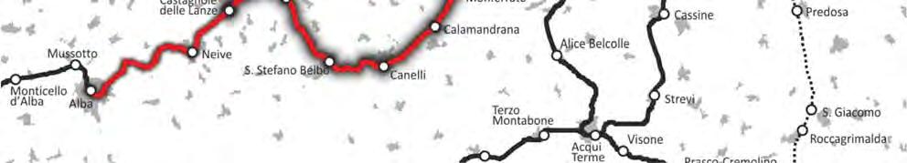 2016, è utilizzata dalla linea sfm4 Torino Bra Alba; la tratta Cavallermaggiore Bra è utilizzata dalla linea sfmb Bra Cavallermaggiore; L intera linea è a binario unico e non elettrificata con l
