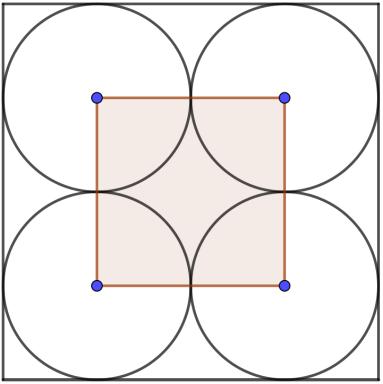 Ai fii del calcolo, cosidera che le celle poligoali evideziate i grigio soo rispettivamete u triagolo equilatero e u quadrato.