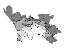 numerosità della popolazione che vi risiede e la superficie territoriale coperta.