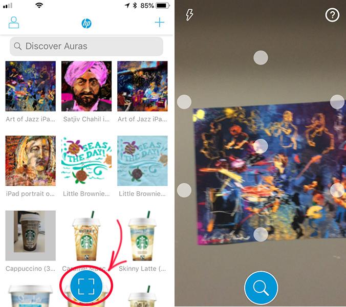 UTILIZZO DELL APP su dispositivi mobili Effettuare un test o eseguire i contenuti del proprio canale in HP REVEAL 1) Scarica l applicazione HP Reveal da Google Play (per Android) o dall App Store