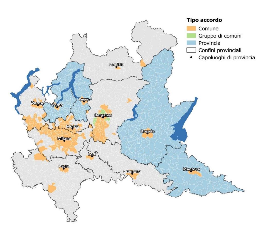 dallo 0,5 % di Pavia all 1,6 % di Lodi), ma anche con le più alte percentuali di dati mancanti (si va dal 54,5 % di Sondrio al 62,3 % di Lodi) (Tab. 4.