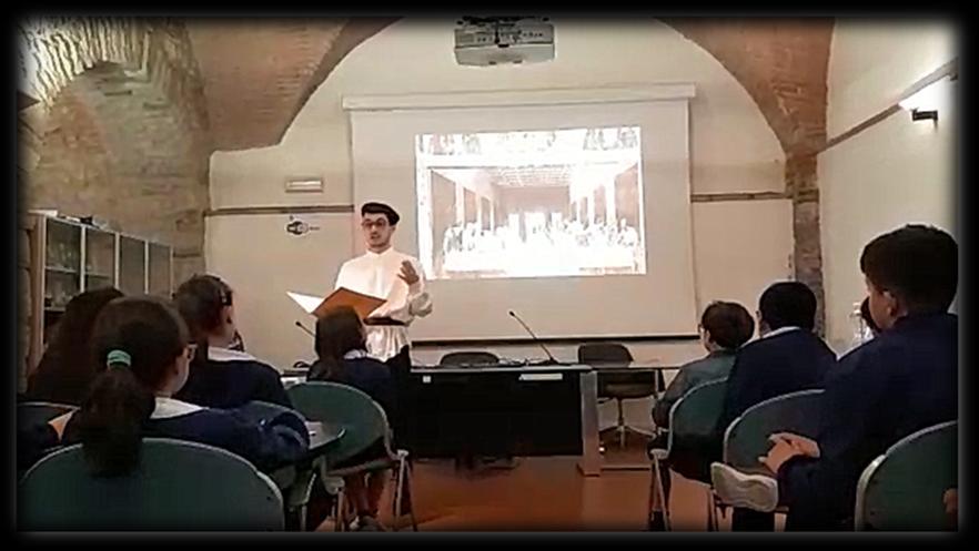 Artista e Pensatore La classe quinta di San Valentino è andata alla mostra di Leonardo da Vinci alla biblioteca di Marsciano, organizzata dagli studenti dell I.O. Salvatorelli-Moneta.