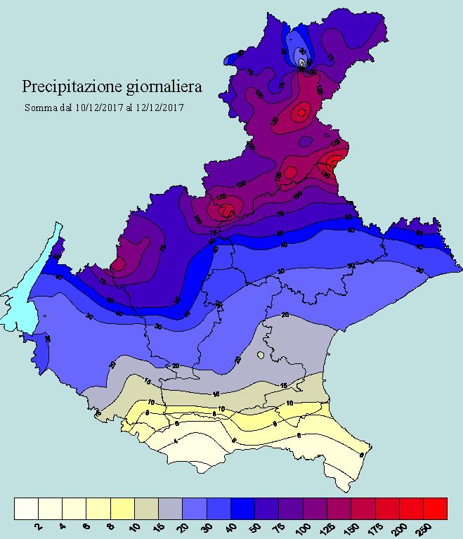 altrove cessano entro l alba; quota neve a 14/17 m sulle Dolomiti e 17/19 m sulle Prealpi.