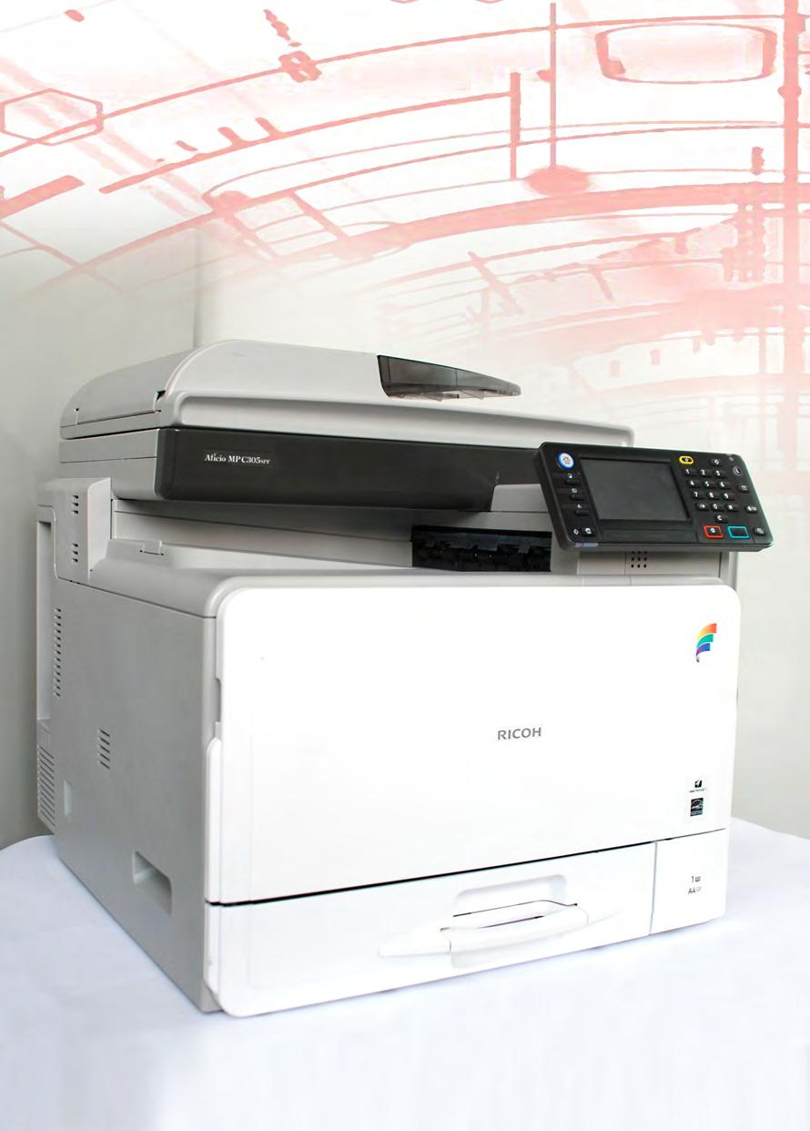 RICOH MP C305 MULTIFUNZIONE COLORE - RIGENERATA PRINCIPALI CARATTERISTICHE : velocità: 30 pagine al minuto A4 Printer/Scanner (a colori) F/R (fronte retro) FAX Vendita: 580,00 + IVA