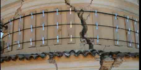 stata la messa in sicurezza del tamburo della Basilica delle Anime Sante a L Aquila a seguito del sisma dell Aprile 2009.